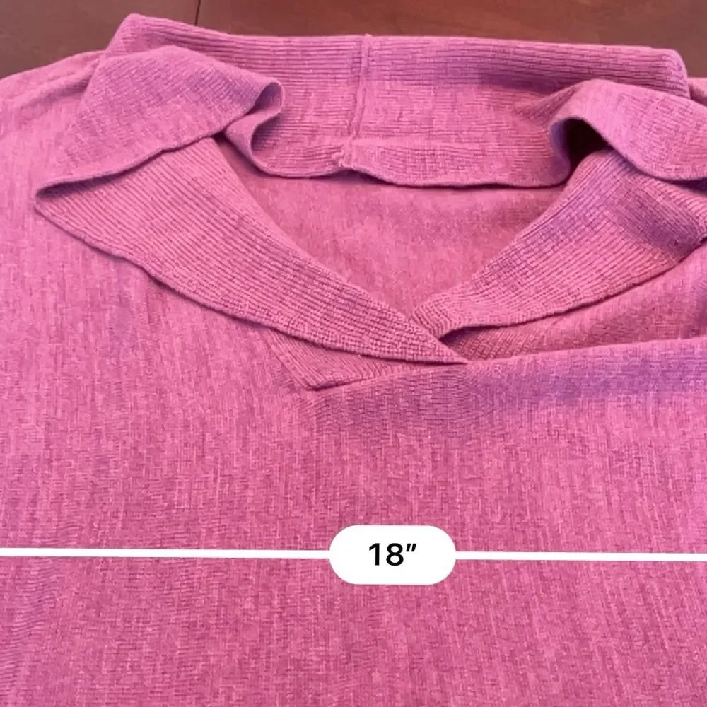 Coldwater Creek Sweater Womens Small / 8 Merino Wool Short Sleeve Shawl Collar
